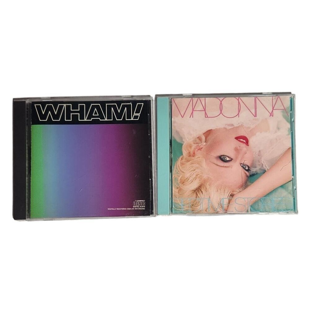 Wham! Madonna 80s-90s Vintage Cd Lot Tested Pre-owned